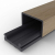 SUPPORT CLAIRE-VOIE MONORAIL M1 NOIR 28MMX2500MM - GEPLAST